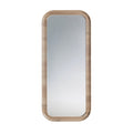 Stylish Rectangular Wooden Framed Mirror: Modern Home Decor